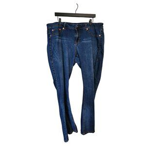 Source Of Wisdom Womens Blue Denim Jeans Size 20